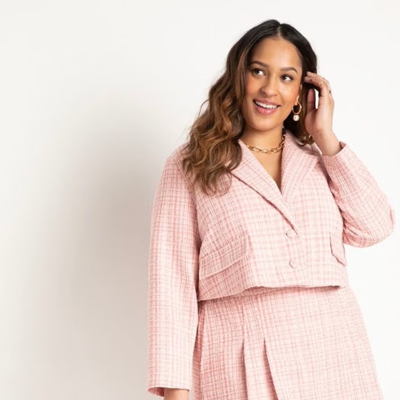 NWT Cropped Tweed Blazer - Picture 1 of 6